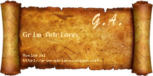 Grim Adrienn névjegykártya